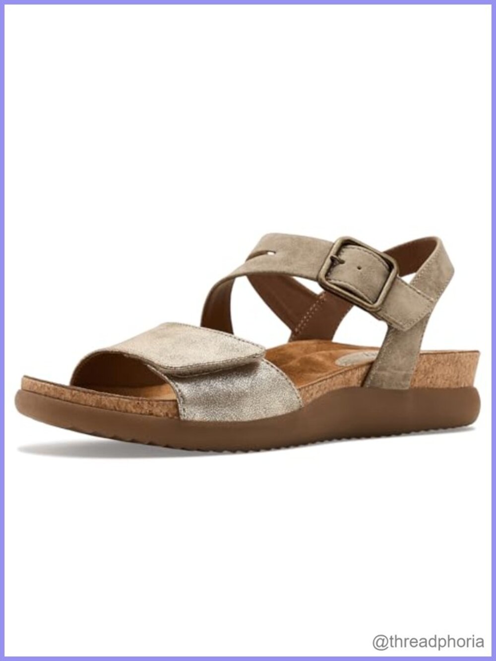 Faux Leather Wedge Sandals Open Toe Ankle Strap Comfort